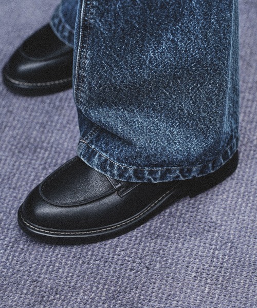 WYM LIDNM（ウィム バイ リドム）の「GRAINED LEATHER U-TIP DERBY SHOES（ドレスシューズ・メンズ・ブラック・L/XL/M/XS/S）」の4枚目の写真