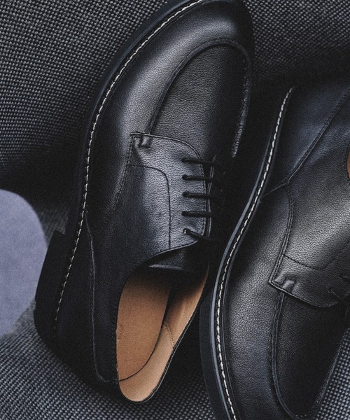 WYM LIDNM（ウィム バイ リドム）の「GRAINED LEATHER U-TIP DERBY SHOES（ドレスシューズ・メンズ・ブラック・L/XL/M/XS/S）」の5枚目の写真
