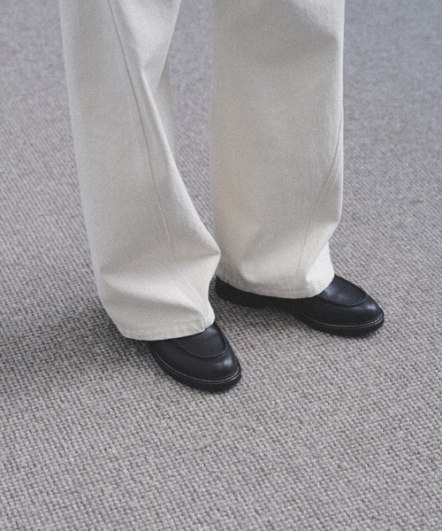 WYM LIDNM（ウィム バイ リドム）の「GRAINED LEATHER U-TIP DERBY SHOES（ドレスシューズ・メンズ・ブラック・L/XL/M/XS/S）」の6枚目の写真