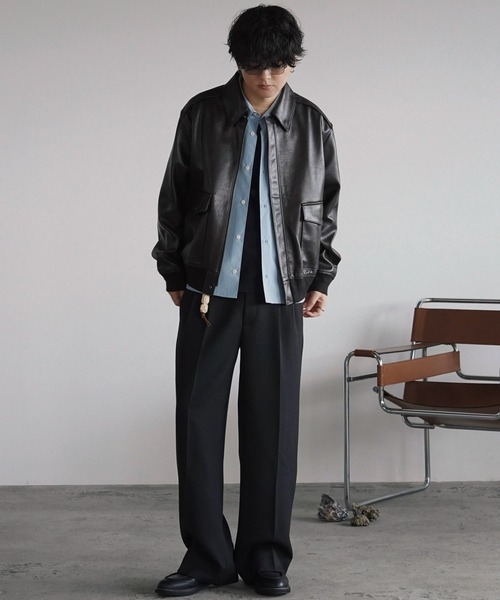 WYM LIDNM（ウィム バイ リドム）の「GRAINED LEATHER U-TIP DERBY SHOES（ドレスシューズ・メンズ・ブラック・L/XL/M/XS/S）」の18枚目の写真