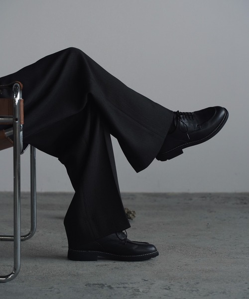 WYM LIDNM（ウィム バイ リドム）の「GRAINED LEATHER U-TIP DERBY SHOES（ドレスシューズ・メンズ・ブラック・L/XL/M/XS/S）」の8枚目の写真