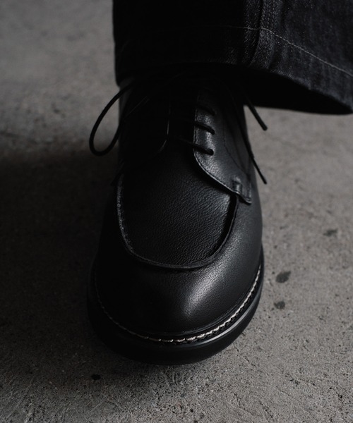 WYM LIDNM（ウィム バイ リドム）の「GRAINED LEATHER U-TIP DERBY SHOES（ドレスシューズ・メンズ・ブラック・L/XL/M/XS/S）」の12枚目の写真
