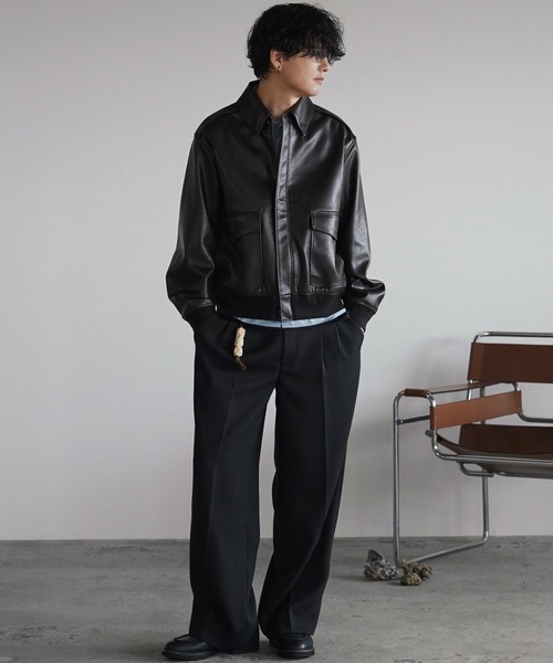 WYM LIDNM（ウィム バイ リドム）の「GRAINED LEATHER U-TIP DERBY SHOES（ドレスシューズ・メンズ・ブラック・L/XL/M/XS/S）」の20枚目の写真