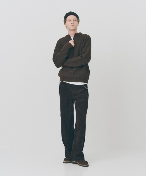 MAISON CLUB(メゾンクラブ)の「【MAISON CLUB】Corduroy Double Knee Pants / コーデュロイダブルニーパンツ SNF(その他パンツ・メンズ・ダークブラウン/ベージュ・M/L)」の6枚目の写真