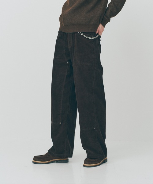 MAISON CLUB(メゾンクラブ)の「【MAISON CLUB】Corduroy Double Knee Pants / コーデュロイダブルニーパンツ SNF(その他パンツ・メンズ・ダークブラウン/ベージュ・M/L)」の5枚目の写真