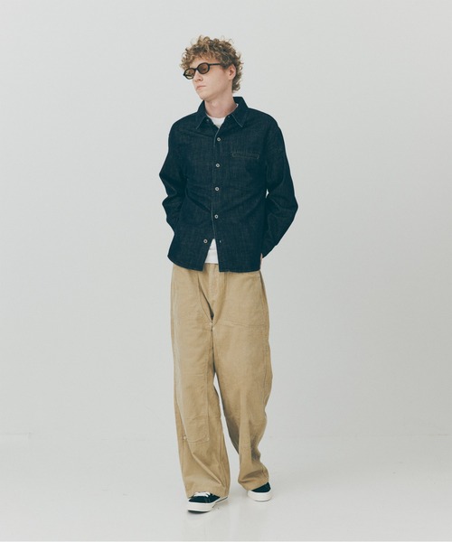 MAISON CLUB(メゾンクラブ)の「【MAISON CLUB】Corduroy Double Knee Pants / コーデュロイダブルニーパンツ SNF(その他パンツ・メンズ・ダークブラウン/ベージュ・M/L)」の14枚目の写真