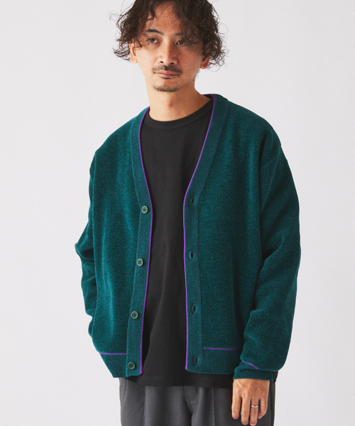JOURNAL STANDARD relume（ジャーナルスタンダード　レリューム）の「モール クロップド カーディガン（カーディガン/ボレロ・メンズ・アイボリー/グリーン/ブラウン/ブラック・MEDIUM/LARGE）」の22枚目の写真