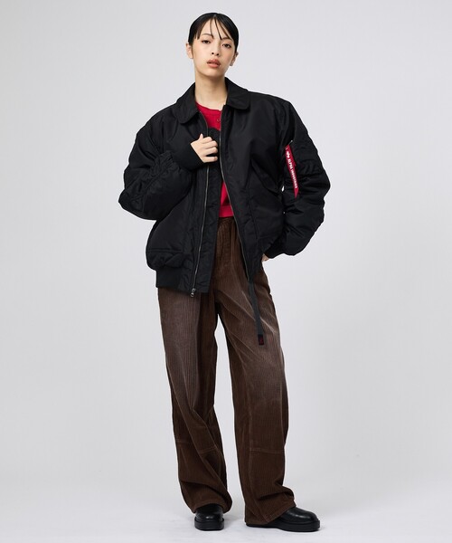 Alpha Industries(アルファインダストリーズ)の「【ALPHA / アルファ】CWU-45/P RELAXED FIT FLIGHT JACKET / オックスフォード リラックスフィット フライトジャケット / ユニセックス(ブルゾン・メンズ・ブラック・XL/L/M)」の10枚目の写真