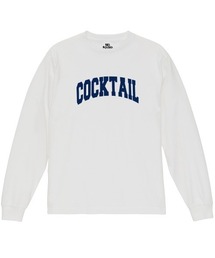NOBOUND(ノーバウンド) 長袖Tシャツ COCKTAIL カクテル ロゴ プリント レギュラーシルエット ロンT トップス カットソー メンズ ユニセックス