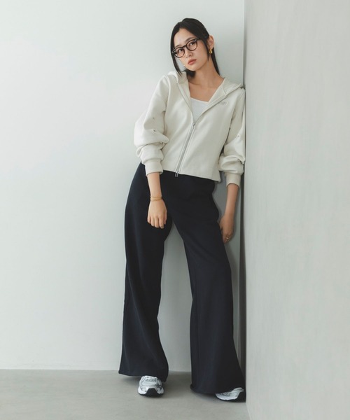 NEW BALANCE(ニューバランス)の「Brushed Coastal スウェットパンツ(裏起毛)(スウェットパンツ・レディース・ブラック/アイボリー・X-LARGE/LARGE/MEDIUM/SMALL)」の3枚目の写真