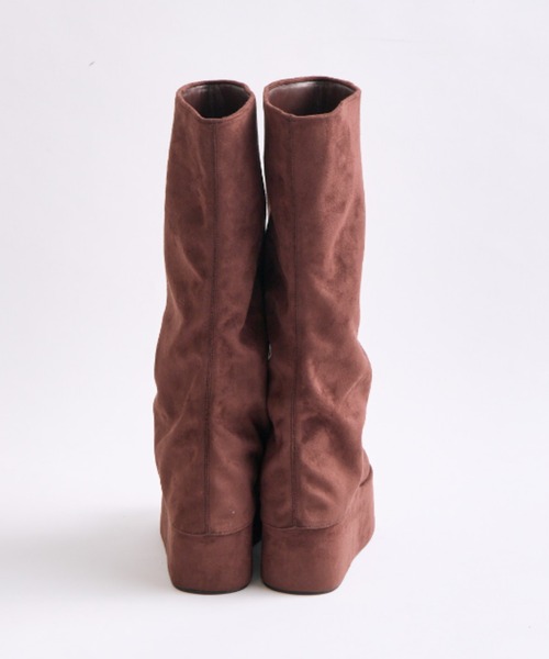 OLIVE des OLIVE（オリーブデオリーブ）の「厚底カバーブーツ（ブーツ・レディース・ブラック/ブラウン・LARGE/MEDIUM/SMALL）」の6枚目の写真