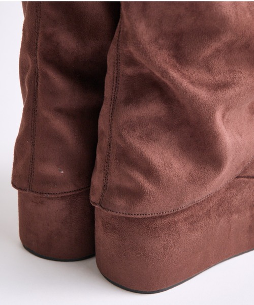 OLIVE des OLIVE（オリーブデオリーブ）の「厚底カバーブーツ（ブーツ・レディース・ブラック/ブラウン・LARGE/MEDIUM/SMALL）」の8枚目の写真