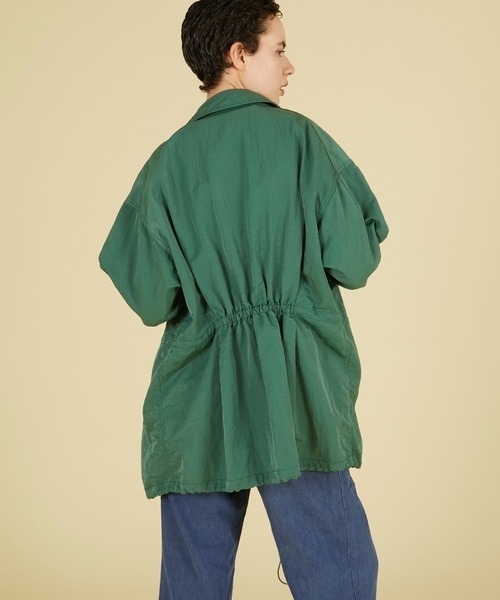 crinkle crinkle crinkle(クリンクルクリンクルクリンクル)の「ギャザーモンスターコーチジャケット / 【crinkle crinkle crinkle】 gather monster coach jacket(ナイロンジャケット・レディース・ブラック/ネイビー/グリーン・FREE)」の22枚目の写真