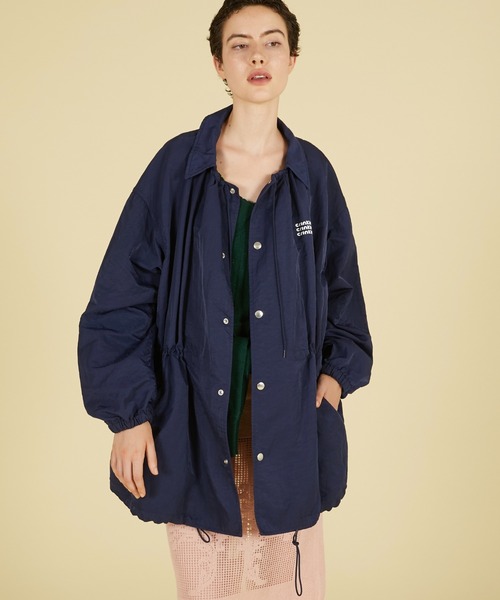 crinkle crinkle crinkle(クリンクルクリンクルクリンクル)の「ギャザーモンスターコーチジャケット / 【crinkle crinkle crinkle】 gather monster coach jacket(ナイロンジャケット・レディース・ブラック/ネイビー/グリーン・FREE)」の19枚目の写真