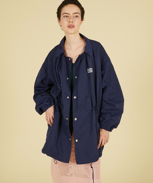 crinkle crinkle crinkle(クリンクルクリンクルクリンクル)の「ギャザーモンスターコーチジャケット / 【crinkle crinkle crinkle】 gather monster coach jacket(ナイロンジャケット・レディース・ブラック/ネイビー/グリーン・FREE)」の18枚目の写真