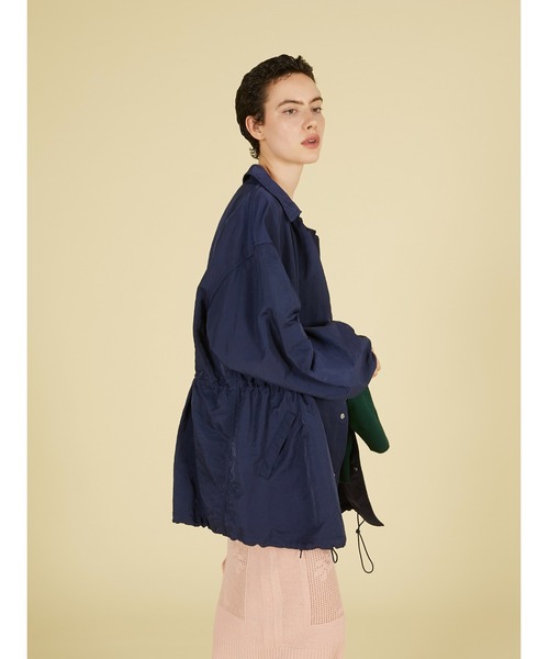 crinkle crinkle crinkle(クリンクルクリンクルクリンクル)の「ギャザーモンスターコーチジャケット / 【crinkle crinkle crinkle】 gather monster coach jacket(ナイロンジャケット・レディース・ブラック/ネイビー/グリーン・FREE)」の16枚目の写真