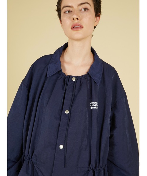 crinkle crinkle crinkle(クリンクルクリンクルクリンクル)の「ギャザーモンスターコーチジャケット / 【crinkle crinkle crinkle】 gather monster coach jacket(ナイロンジャケット・レディース・ブラック/ネイビー/グリーン・FREE)」の14枚目の写真
