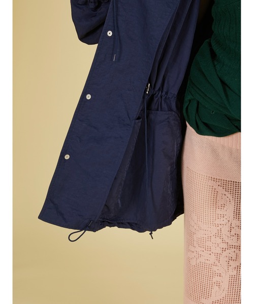 crinkle crinkle crinkle(クリンクルクリンクルクリンクル)の「ギャザーモンスターコーチジャケット / 【crinkle crinkle crinkle】 gather monster coach jacket(ナイロンジャケット・レディース・ブラック/ネイビー/グリーン・FREE)」の11枚目の写真
