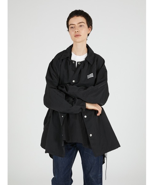crinkle crinkle crinkle(クリンクルクリンクルクリンクル)の「ギャザーモンスターコーチジャケット / 【crinkle crinkle crinkle】 gather monster coach jacket(ナイロンジャケット・レディース・ブラック/ネイビー/グリーン・FREE)」の10枚目の写真