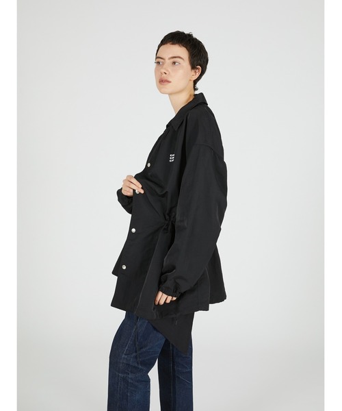 crinkle crinkle crinkle(クリンクルクリンクルクリンクル)の「ギャザーモンスターコーチジャケット / 【crinkle crinkle crinkle】 gather monster coach jacket(ナイロンジャケット・レディース・ブラック/ネイビー/グリーン・FREE)」の9枚目の写真