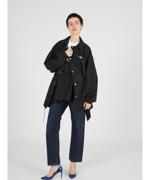 crinkle crinkle crinkle(クリンクルクリンクルクリンクル)の「ギャザーモンスターコーチジャケット / 【crinkle crinkle crinkle】 gather monster coach jacket(ナイロンジャケット・レディース・ブラック/ネイビー/グリーン・FREE)」の6枚目の写真