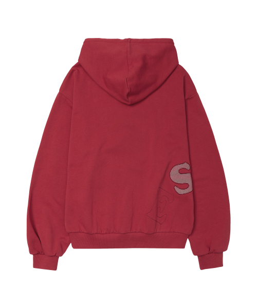 AMESWORLDWIDE(アメスワールドワイド)の「ビッグパッチアップリケフーディー レッド(パーカー・レディース・その他・SMALL/MEDIUM/LARGE)」の2枚目の写真