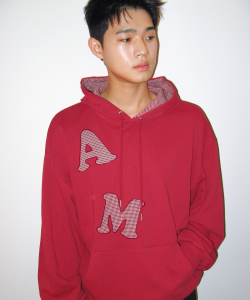 AMESWORLDWIDE(アメスワールドワイド)の「ビッグパッチアップリケフーディー レッド(パーカー・レディース・その他・SMALL/MEDIUM/LARGE)」の4枚目の写真