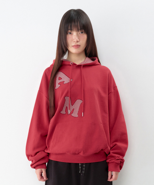 AMESWORLDWIDE(アメスワールドワイド)の「ビッグパッチアップリケフーディー レッド(パーカー・レディース・その他・SMALL/MEDIUM/LARGE)」の8枚目の写真