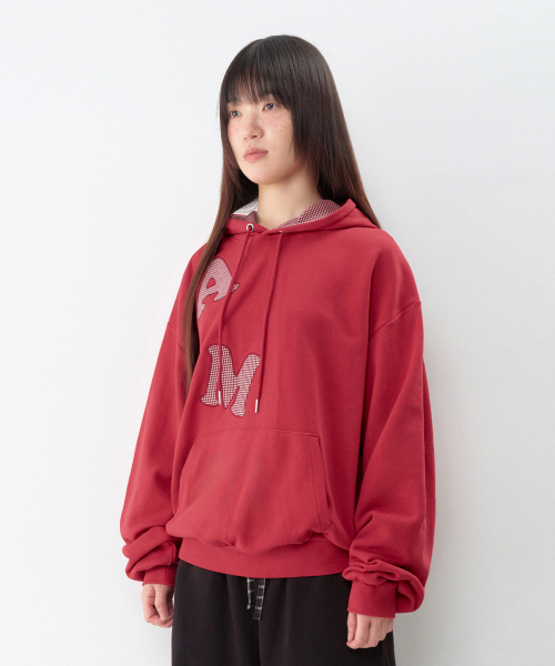 AMESWORLDWIDE(アメスワールドワイド)の「ビッグパッチアップリケフーディー レッド(パーカー・レディース・その他・SMALL/MEDIUM/LARGE)」の10枚目の写真