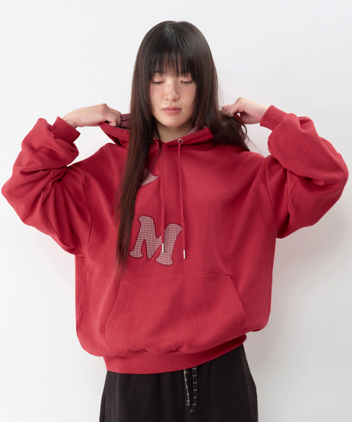 AMESWORLDWIDE(アメスワールドワイド)の「ビッグパッチアップリケフーディー レッド(パーカー・レディース・その他・SMALL/MEDIUM/LARGE)」の12枚目の写真