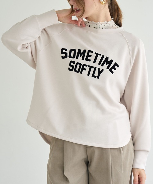 ZAKKA-BOX(ザッカボックス)の「フロッキーPT裾ラウンドヘムPO(Tシャツ/カットソー・レディース・アイボリー/モカ・FREE)」の8枚目の写真