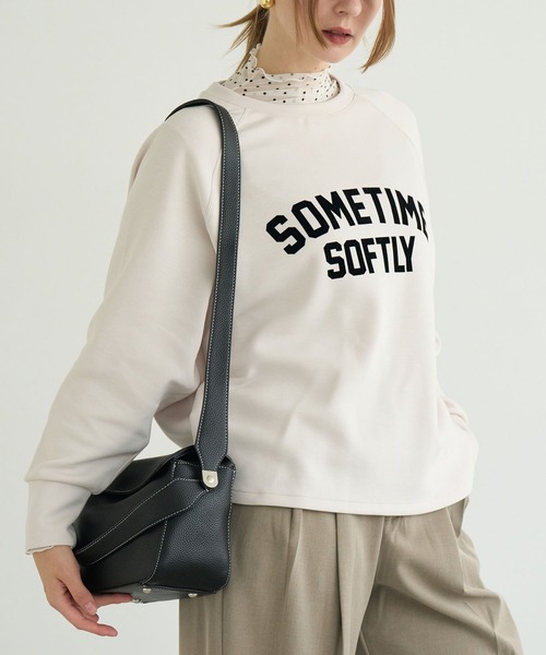 ZAKKA-BOX(ザッカボックス)の「フロッキーPT裾ラウンドヘムPO(Tシャツ/カットソー・レディース・アイボリー/モカ・FREE)」の10枚目の写真