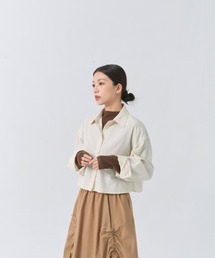 バックタックショートシャツ