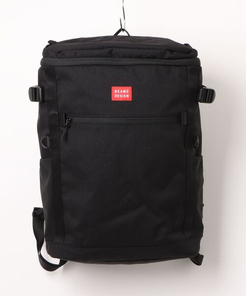 BEAMS DESIGN(ビームス デザイン)の「BEAMSDESIGN(ビームスデザイン) ROUTINE バックパック(バックパック/リュック・メンズ・ブラック/レッド・FREE)」の2枚目の写真