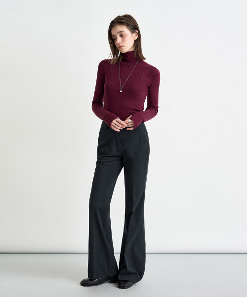 COSTUMEOCLOCK WOMAN(カスタムオクロック ウーマン)の「セミフレア コーデュロイ スラックス 6 COLOR COWPT015(スラックス・レディース・ブラック/ブラウン/チャコール/ベージュ/アイボリー/ネイビー・SMALL/MEDIUM/LARGE)」の13枚目の写真