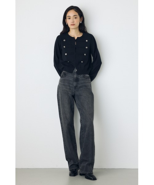 AZUL by moussy（アズールバイマウジー）の「【超スタイルアップデニムがアップデート！】AZUL DENIM ストレートデニム　春服　夏服　秋服　冬服　体系カバー【身長/骨格別着用画像あり】（デニムパンツ・レディース・ライトブルー/ライトブラック・X-SMALL/MEDIUM/LARGE/SMALL）」の9枚目の写真