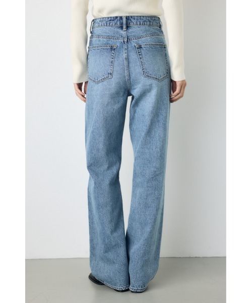 AZUL by moussy（アズールバイマウジー）の「【超スタイルアップデニムがアップデート！】AZUL DENIM ストレートデニム　春服　夏服　秋服　冬服　体系カバー【身長/骨格別着用画像あり】（デニムパンツ・レディース・ライトブルー/ライトブラック・X-SMALL/MEDIUM/LARGE/SMALL）」の14枚目の写真