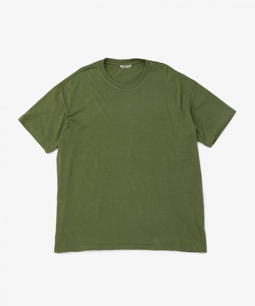 AURALEE(オーラリー)の「<AURALEE(オーラリー)>クルーネック Tシャツ◆(Tシャツ/カットソー・メンズ・ネイビー/ホワイト/オリーブ・4/3/5)」の2枚目の写真