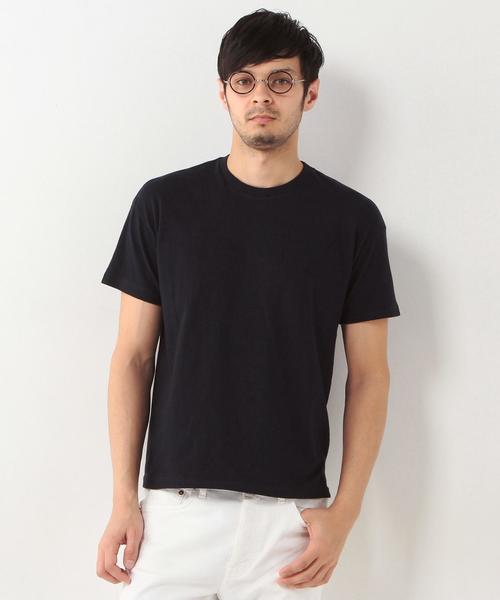 AURALEE(オーラリー)の「<AURALEE(オーラリー)>クルーネック Tシャツ◆(Tシャツ/カットソー・メンズ・ネイビー/ホワイト/オリーブ・4/3/5)」の5枚目の写真