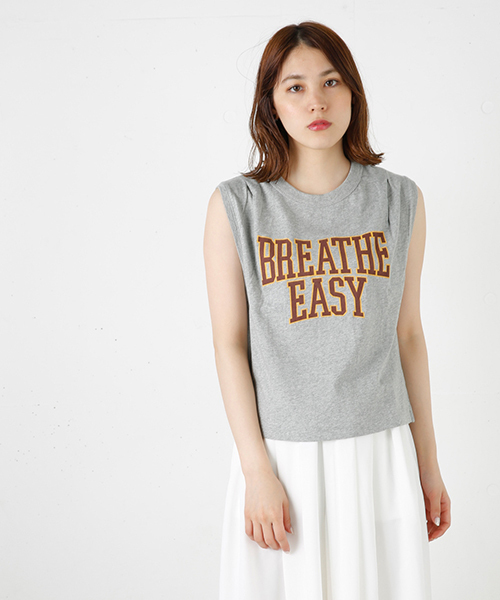 MOUSSY（マウジー）の「BREATHE REMAKE TTJ（タンクトップ・レディース・トップグレー/ホワイト/ライトブラック・FREE）」の3枚目の写真