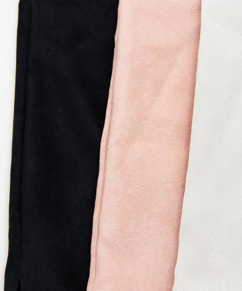 BEAUTY&YOUTH UNITED ARROWS(ビューティーアンドユースユナイテッドアローズ)の「BY∴ スエードタッチロールアップVネックカットソー◆(Tシャツ/カットソー・レディース・ナチュラル/ネイビー/ライトピンク・FREE)」の9枚目の写真