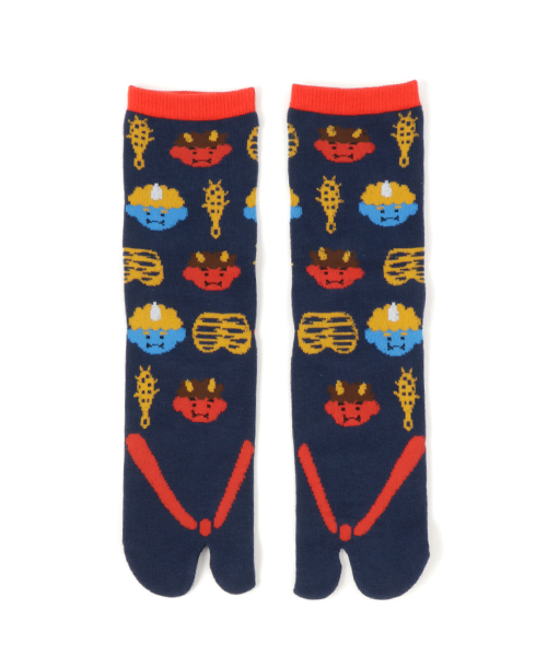 カヤ（カヤ）の「【カヤ】日本昔ばなし 鼻緒足袋型くつ下23～25cm（ソックス/靴下・レディース・ライトグレー/ネイビー/キナリ・FREE）」の3枚目の写真