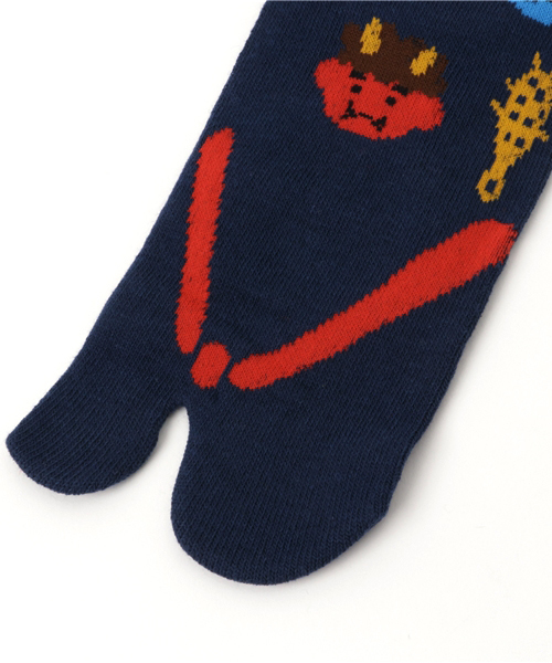 カヤ（カヤ）の「【カヤ】日本昔ばなし 鼻緒足袋型くつ下23～25cm（ソックス/靴下・レディース・ライトグレー/ネイビー/キナリ・FREE）」の6枚目の写真