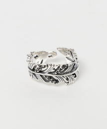 SAINTS（セインツ）の「SAINTS(セインツ)/ブラックジルコニアフェザーリング（リング）」