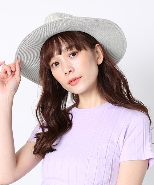 FREAK'S STORE(フリークスストア)の「ミックスブレードハット 【高橋愛 着用】(ハット・レディース・ホワイト/グレー/ベージュ・FREE)」の1枚目の写真