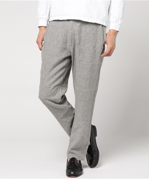 quadro（クオドロ）の「トップリネンイージートラウザーパンツ（その他パンツ・メンズ・ネイビー/グレー・LARGE/SMALL/MEDIUM）」の7枚目の写真