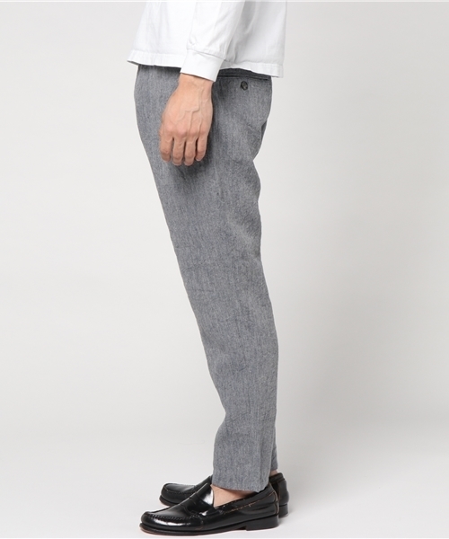 quadro（クオドロ）の「トップリネンイージートラウザーパンツ（その他パンツ・メンズ・ネイビー/グレー・LARGE/SMALL/MEDIUM）」の9枚目の写真