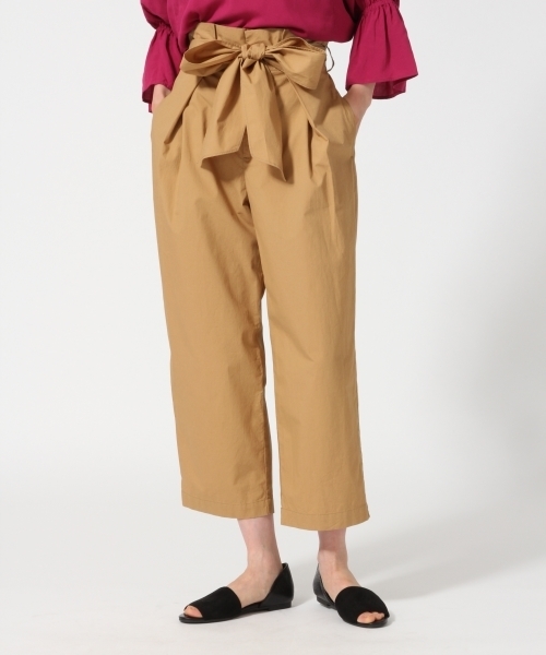 GLOBAL WORK(グローバルワーク)の「リボンペグトップパンツ/762059(その他パンツ・レディース・グリーン/パープル/ネイビー/ベージュ・MEDIUM/LARGE)」の2枚目の写真