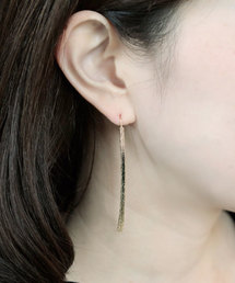 queite | 梨地ロングフックピアス(ピアス（両耳用）)