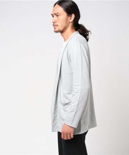 VENCEEXCHANGE（ヴァンスエクスチェンジ）の「インレイコーディガン                 （カーディガン/ボレロ・メンズ・グレー/ブラック/ライトブラウン・MEDIUM/LARGE）」の4枚目の写真